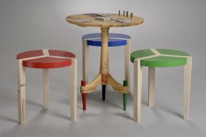 Cribbage Table & Stools