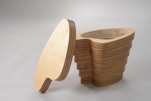 Stack Laminated Side Table